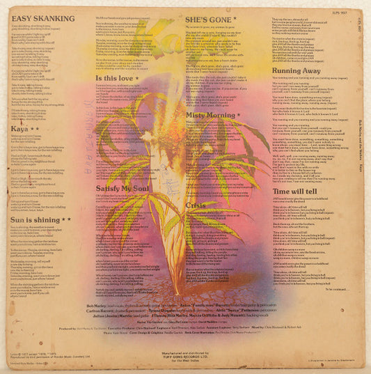 Bob Marley & The Wailers : Kaya (LP, Album)