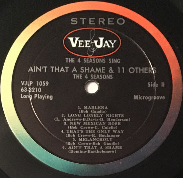 The 4 Seasons* : The 4 Seasons Sing Ain't That A Shame And 11 Others (LP, Album, Mic)