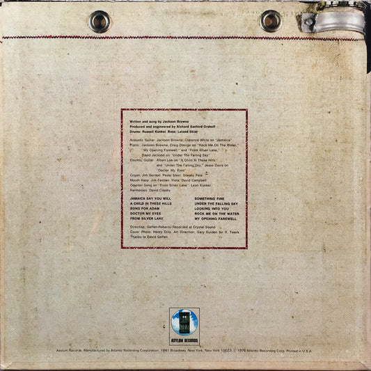 Jackson Browne : Jackson Browne (LP, Album, RE, SP )