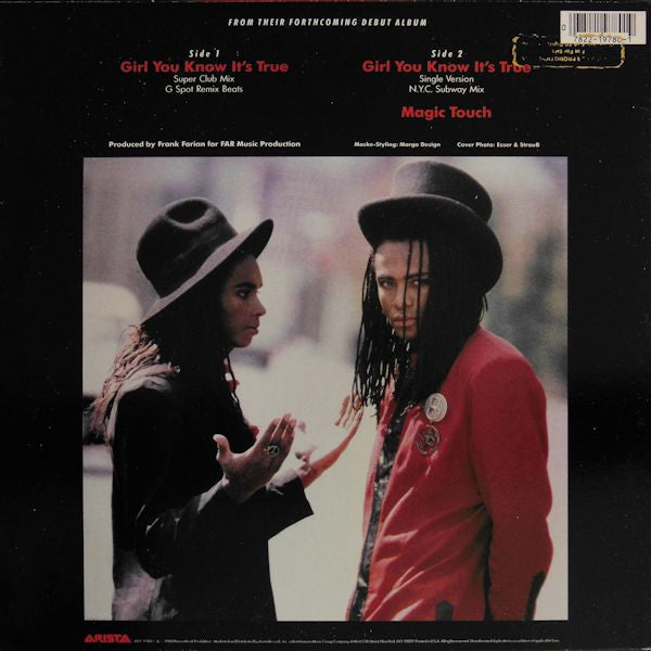 Milli Vanilli : Girl You Know It's True (12")