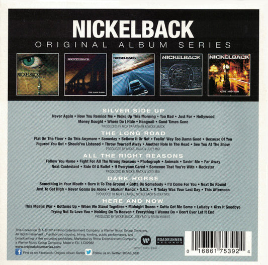 Nickelback : Original Album Series (CD, Album, RE + CD, Album, RE + CD, Album, RE + CD)