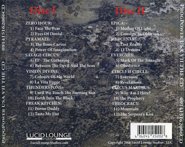 Various : ProgPowerUSA VII - The CD (2xCD, Album, Comp)
