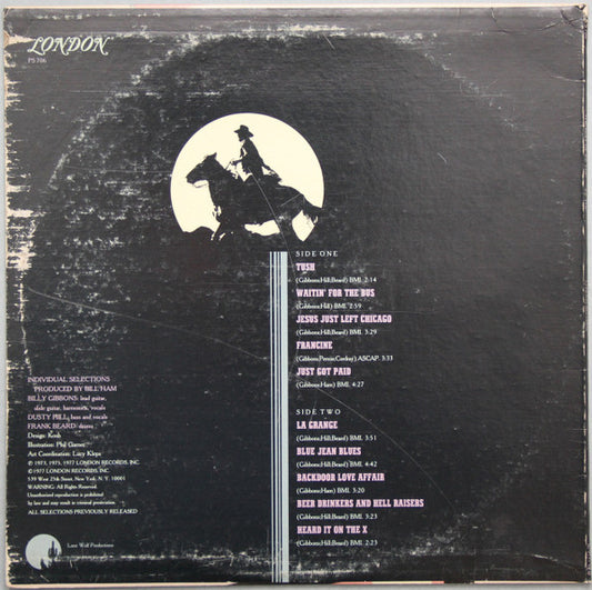 ZZ Top : The Best Of ZZ Top (LP, Comp, Club, CRC)