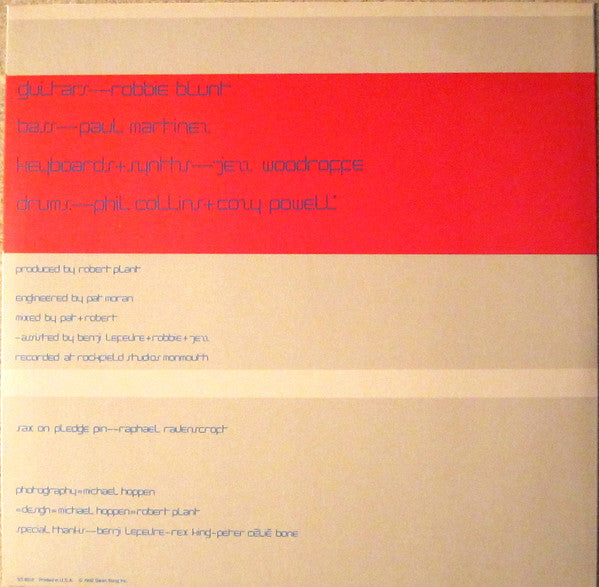 Robert Plant : Pictures At Eleven (LP, Album, Club, Spe)