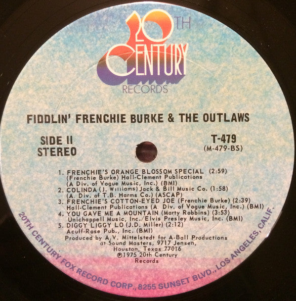 Fiddlin' Frenchie Burke & The Outlaws* : Fiddlin Frenchie Burke (LP, Album)