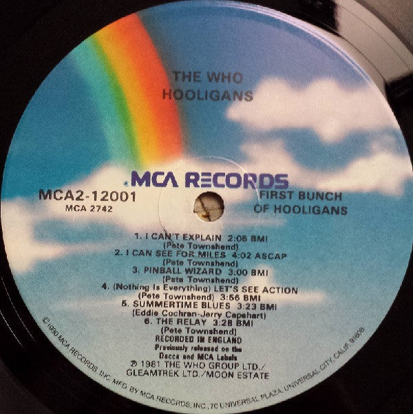 The Who : Hooligans (2xLP, Album, Comp, Glo)