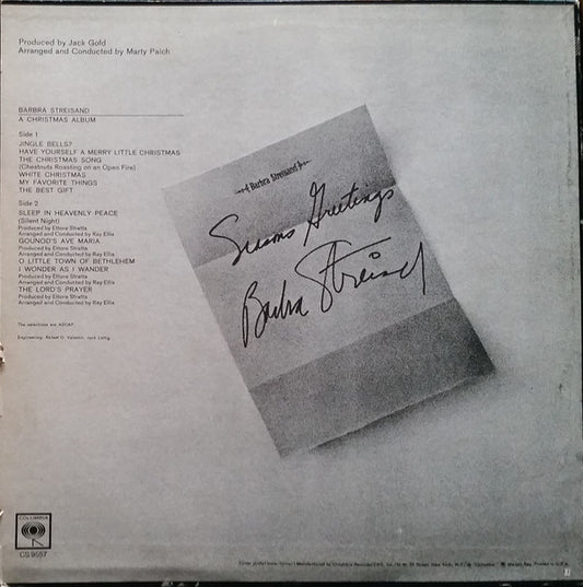 Barbra Streisand : A Christmas Album (LP, Album, RE)