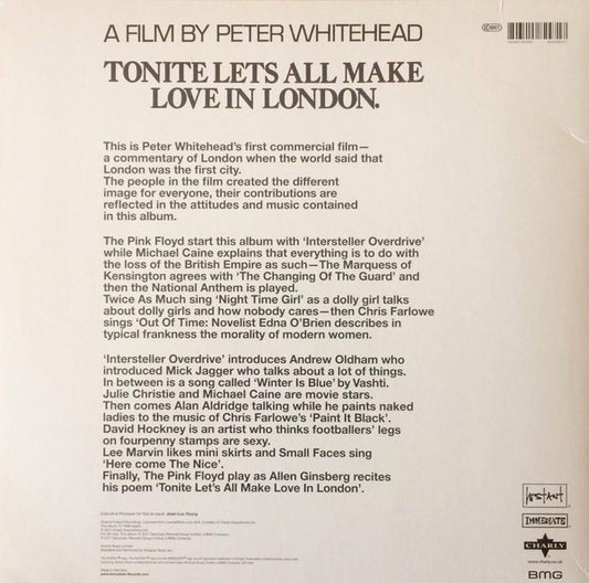 Various : Tonite Let's All Make Love In London (LP, Album, Mono, RE, RM, Pin)