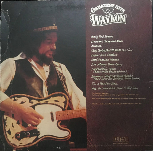 Waylon* : Greatest Hits (LP, Comp, In)