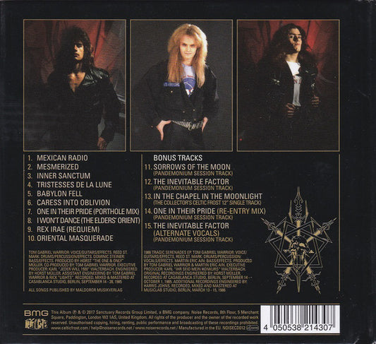 Celtic Frost : Into The Pandemonium (CD, Album, RE, RM, Dig)