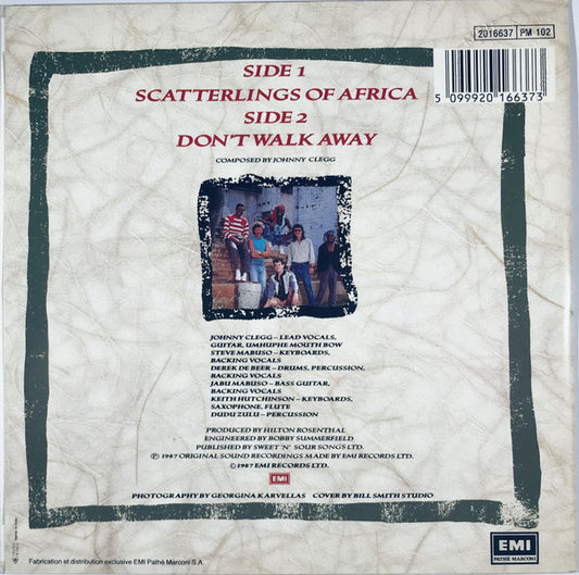 Johnny Clegg & Savuka : Scatterlings Of Africa (7", Single)