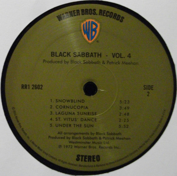 Black Sabbath : Black Sabbath Vol 4 (LP, Album, RE, RM, 180)
