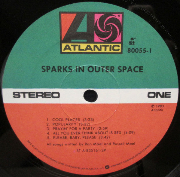 Sparks : In Outer Space (LP, Album, Spe)