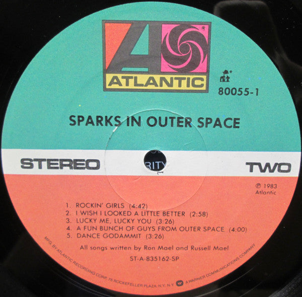 Sparks : In Outer Space (LP, Album, Spe)
