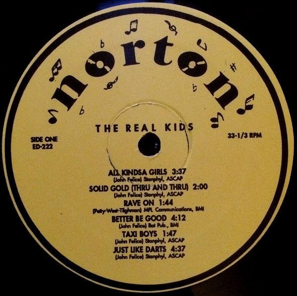 The Real Kids : The Real Kids (LP, Album, RE)