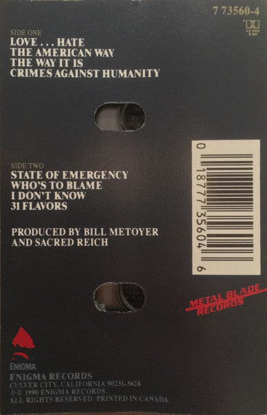 Sacred Reich : The American Way (Cass, Album)