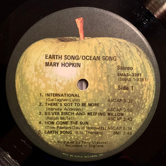 Mary Hopkin : Earth Song / Ocean Song (LP, Album, Win)