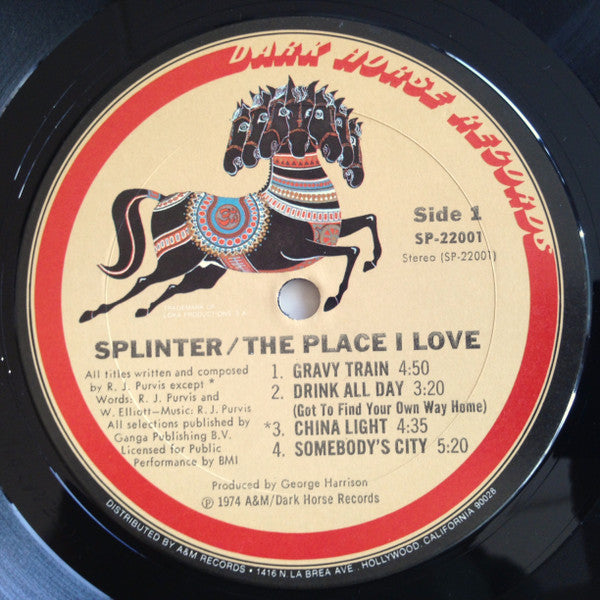 Splinter (2) : The Place I Love (LP, Album, Pit)