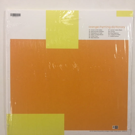 Jets To Brazil : Orange Rhyming Dictionary (2xLP, Album, RE, 180)