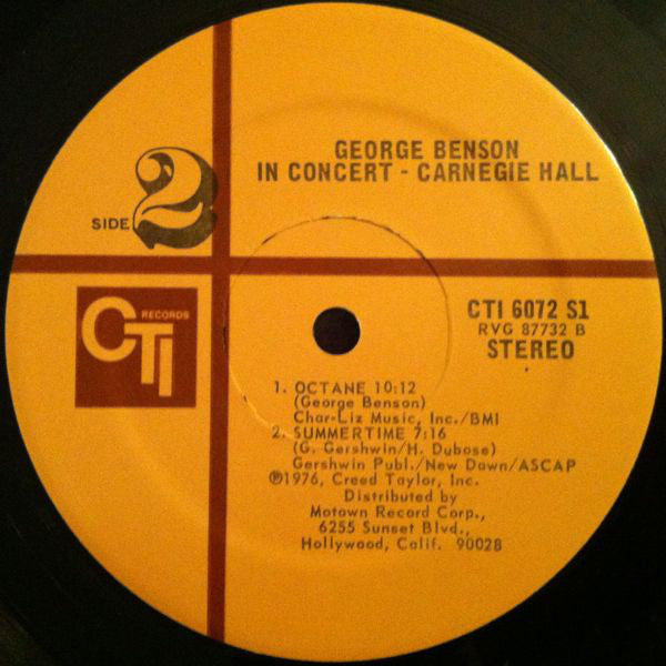 George Benson Guest: Hubert Laws : In Concert - Carnegie Hall (LP, Album, Ter)