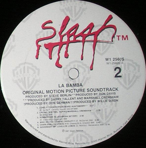 Various : La Bamba ∙Original∙Motion∙Picture∙Soundtrack∙ (LP, Comp, Spe)