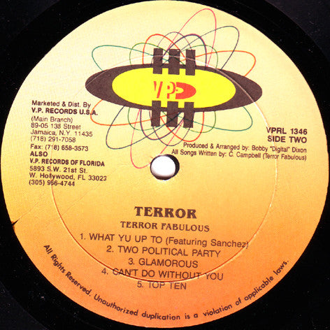 Terror Fabulous : Terror (LP, Album)