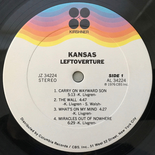 Kansas (2) : Leftoverture (LP, Album, San)