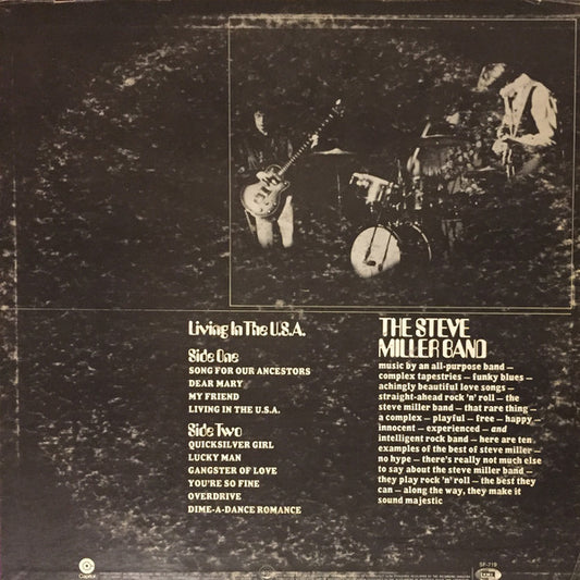 The Steve Miller Band* : Living In The U.S.A. (LP, Album, RE, Red)