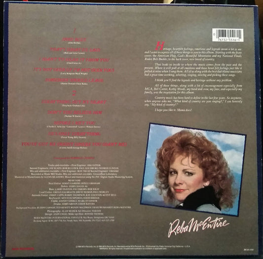 Reba McEntire : My Kind Of Country (LP, Album, Glo)