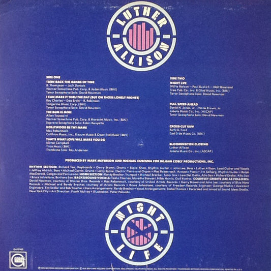 Luther Allison : Night Life (LP, Album)