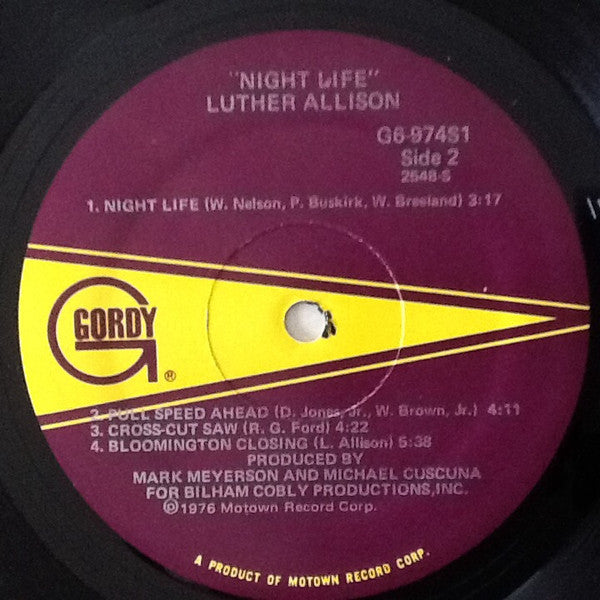 Luther Allison : Night Life (LP, Album)