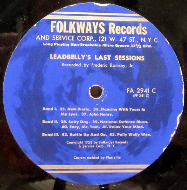 Leadbelly : Leadbelly's Last Sessions Volume One (2xLP, Album, RE + Box)
