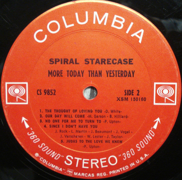 Spiral Starecase : More Today Than Yesterday (LP, Album, Pit)