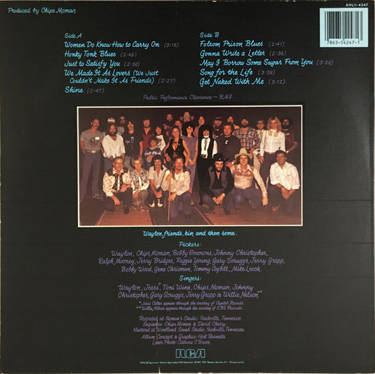 Waylon* : Black On Black (LP, Album, Cus)