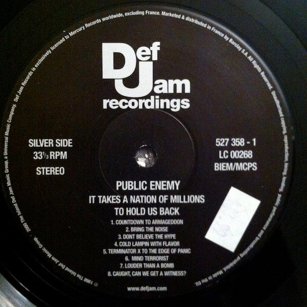 Public Enemy : It Takes A Nation Of Millions To Hold Us Back (LP, Album, Ltd, Num, RE, RM)
