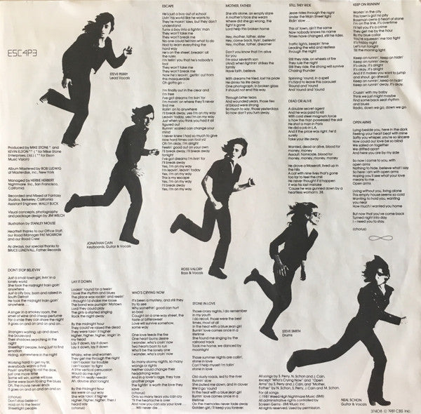 Journey : Escape (LP, Album, Car)