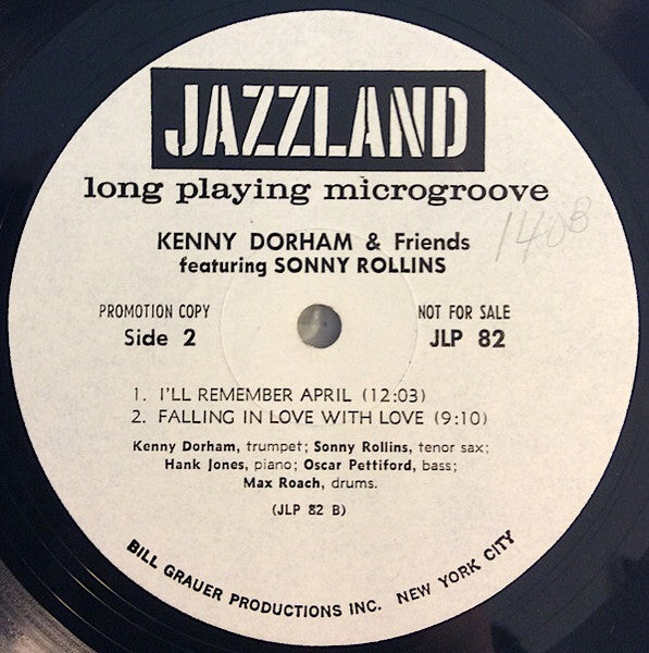 Kenny Dorham With Cannonball Adderley & Sonny Rollins : Kenny Dorham And Friends (LP, Comp, Mono, Promo, RM)