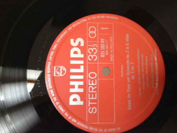 Beethoven* - Mstislav Rostropovich, Sviatoslav Richter : The Complete Sonatas For Piano And Cello (2xLP, RE, Box)