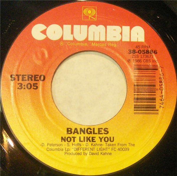 Bangles : If She Knew What She Wants (7", Styrene, Pit)