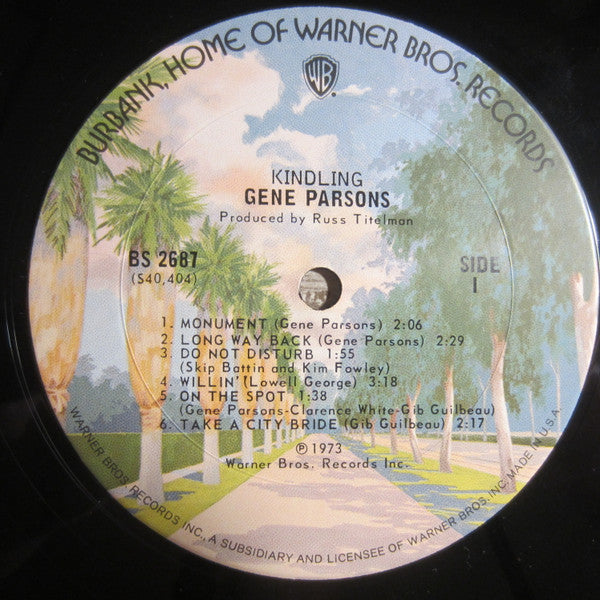 Gene Parsons : Kindling (LP, Album, Pit)