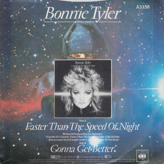 Bonnie Tyler : Faster Than The Speed Of Night (7", Single, Pap)