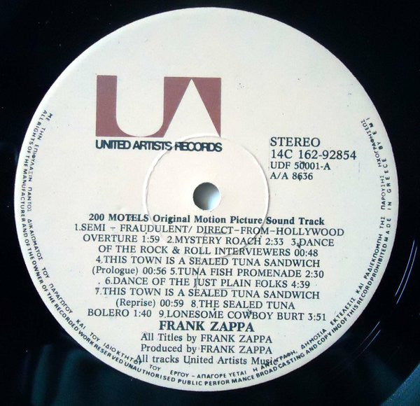 Frank Zappa : 200 Motels (2xLP, Album, RE)