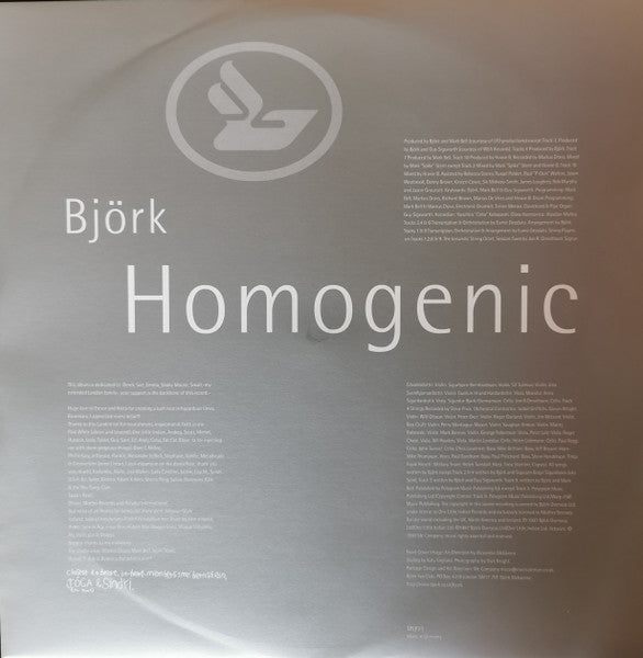 Björk : Homogenic (LP, Album, RE, 180)