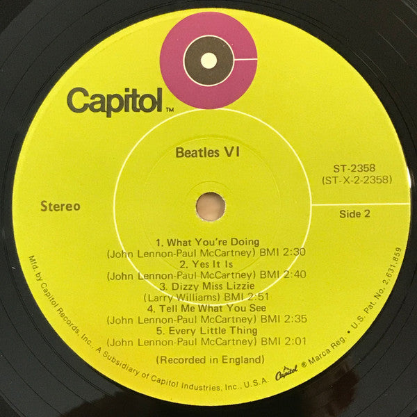 The Beatles : Beatles VI (LP, Album, RE, Win)