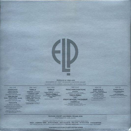 Emerson, Lake & Palmer : Welcome Back My Friends To The Show That Never Ends - Ladies And Gentlemen (3xLP, Album, SRC)