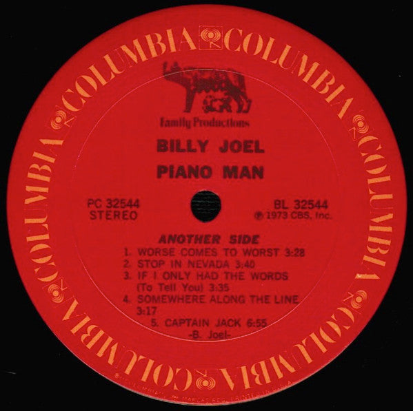 Billy Joel : Piano Man (LP, Album, RE, Pit)