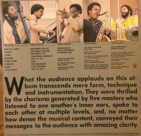 V.S.O.P.* : The Quintet (2xLP, Album, Ter)