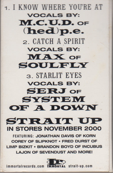 Strait Up (2) : Strait Up (Cass, Promo, Smplr)