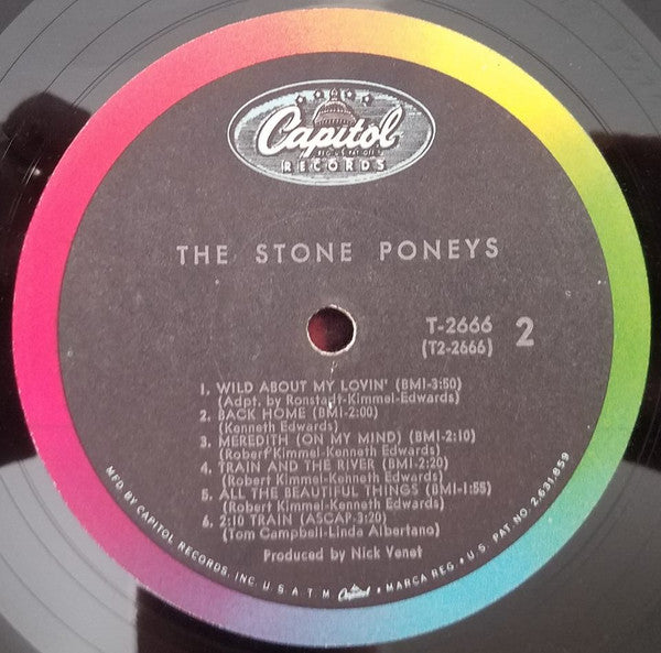The Stone Poneys : The Stone Poneys (LP, Album, Mono, Scr)