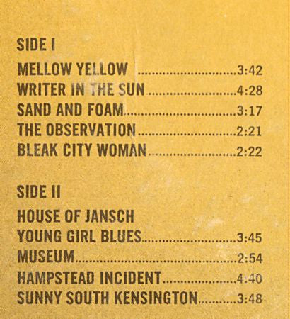 Donovan : Mellow Yellow (LP, Album, Mono, Pit)